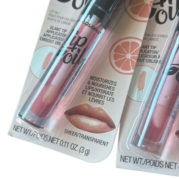3x LA‎ COLORS GRAPEFRUIT C68866 LIP OIL MOISTURIZE FULL PLUMP LIP SHINE LIPGLOSS - Picture 2 of 3